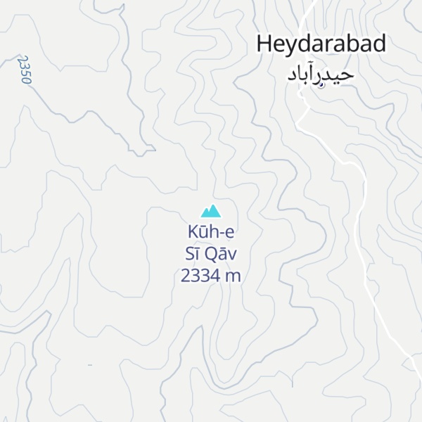 Map of Kūh-e Sī Qāv
