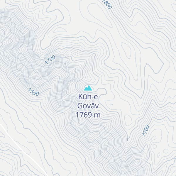 Map of Kūh-e Govāv
