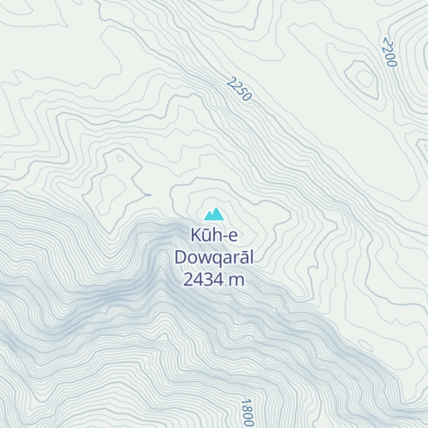 Map of Kūh-e Dowqarāl