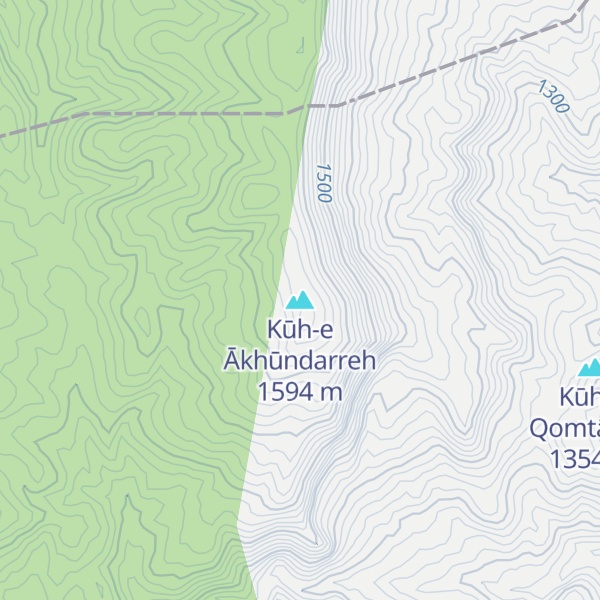Map of Kūh-e Ākhūndarreh