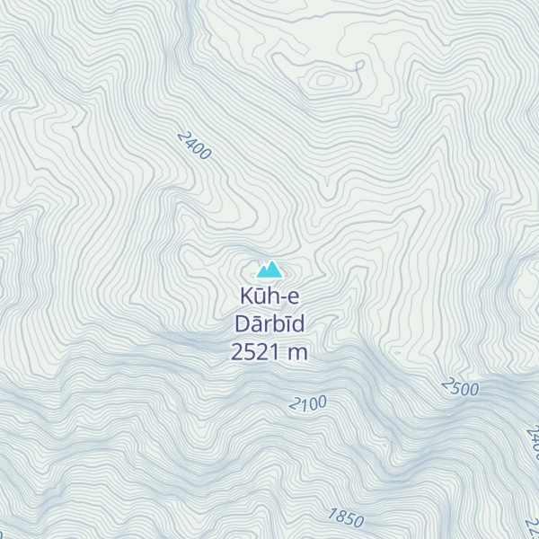 Map of Kūh-e Dārbīd