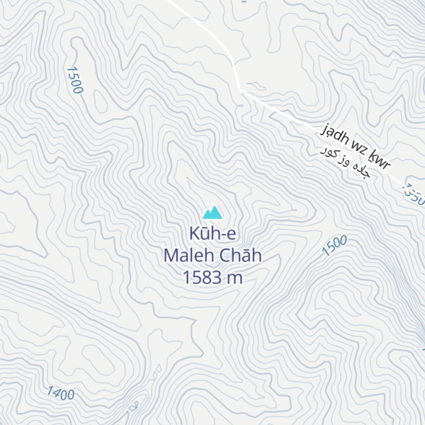 Map of Kūh-e Maleh Chāh