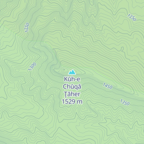 Map of Kūh-e Chūqā Ţāher