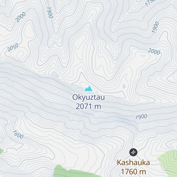 Map of Okyuztau