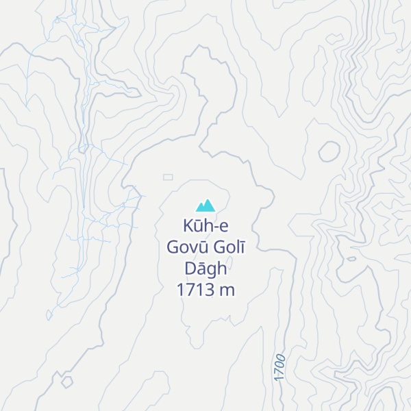 Map of Kūh-e Govū Golī Dāgh