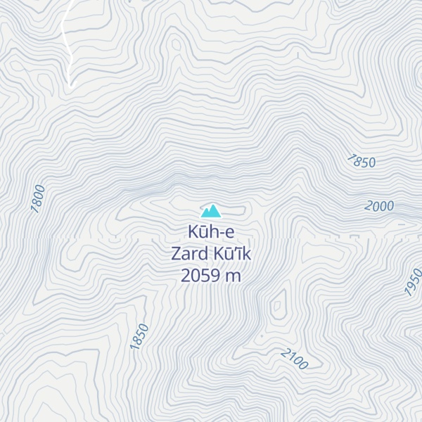 Map of Kūh-e Zard Kū’īk