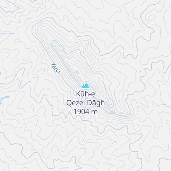 Map of Kūh-e Qezel Dāgh