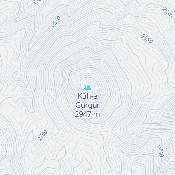 Map of Kūh-e Gūrgūr