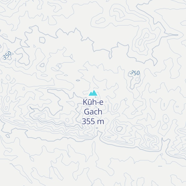 Map of Kūh-e Gach