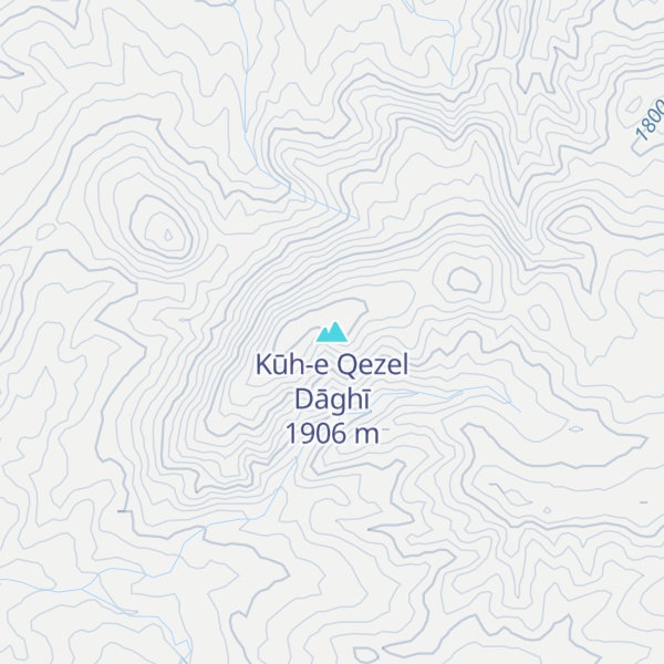 Map of Kūh-e Qezel Dāghī