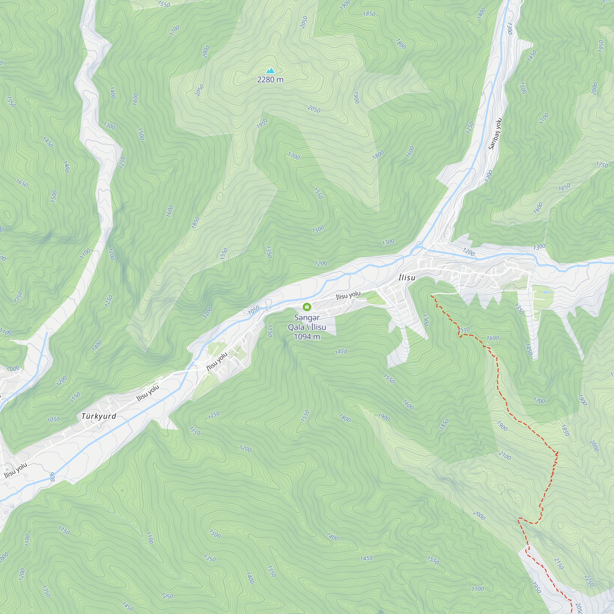 Səngər Qala \ İlisu map