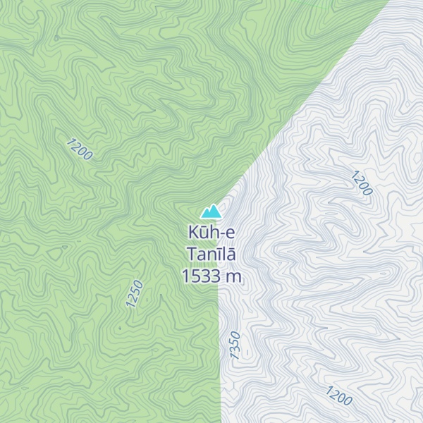 Map of Kūh-e Tanīlā