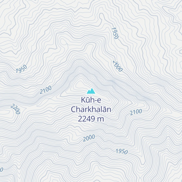 Map of Kūh-e Charkhalān