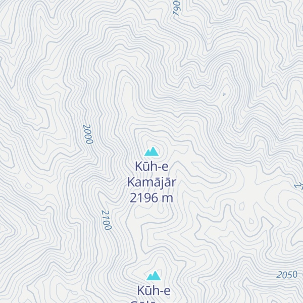 Map of Kūh-e Kamājār