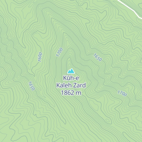 Map of Kūh-e Kaleh Zard