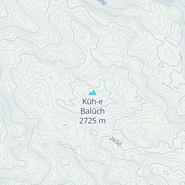 Map of Kūh-e Balūch