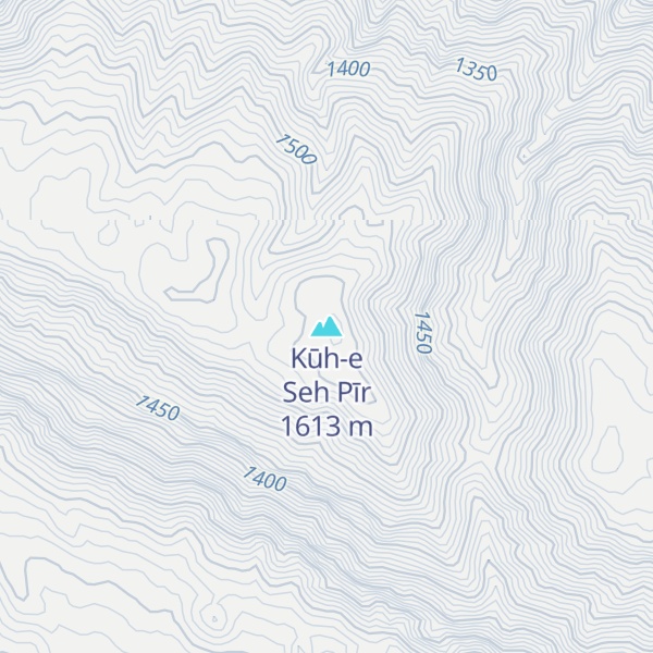 Map of Kūh-e Seh Pīr