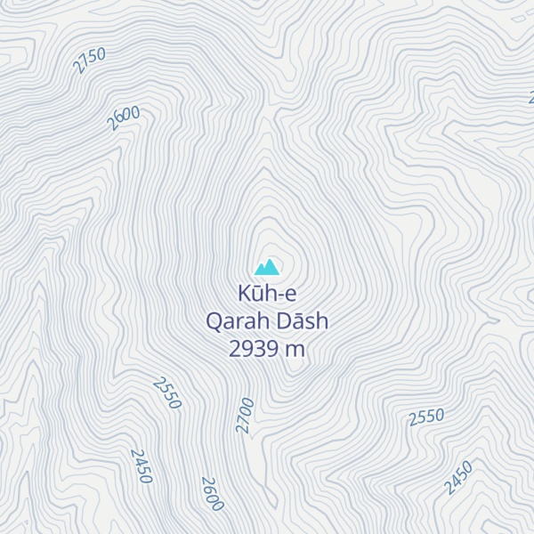 Map of Kūh-e Qarah Dāsh