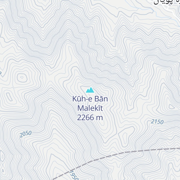 Map of Kūh-e Bān Malekīt
