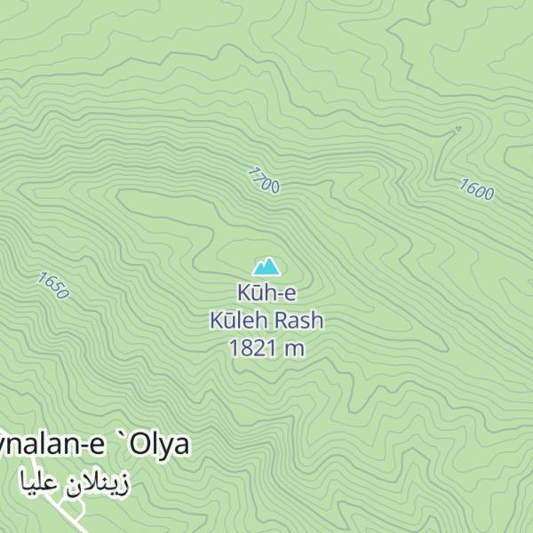 Map of Kūh-e Kūleh Rash