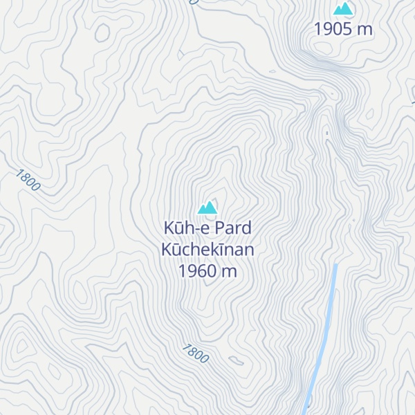 Map of Kūh-e Pard Kūchekīnan