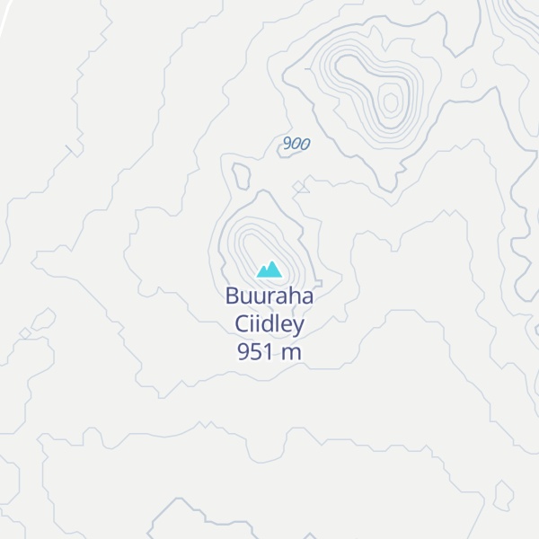 Map of Buuraha Ciidley