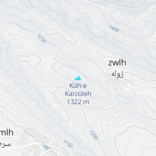 Map of Kūh-e Karzūleh