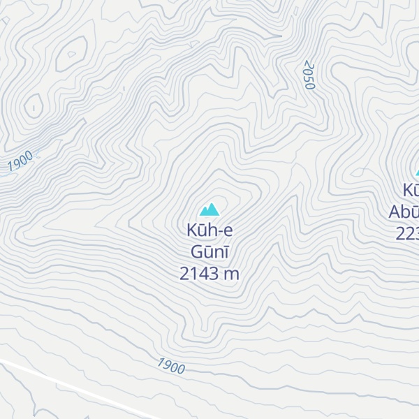 Map of Kūh-e Gūnī