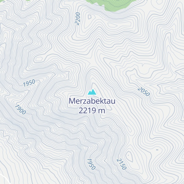 Map of Merzabektau