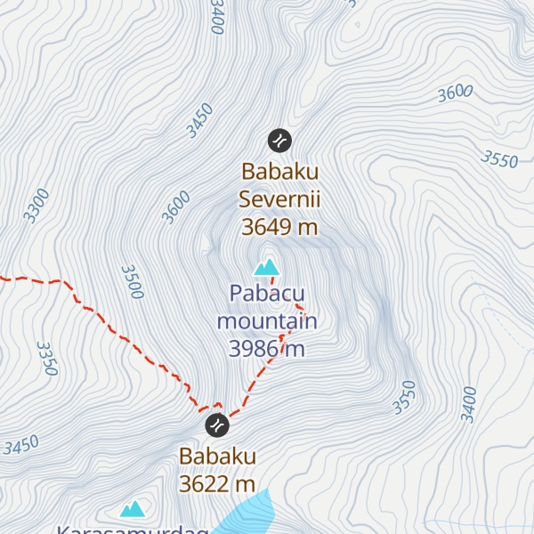 Map of Pabacu mountain