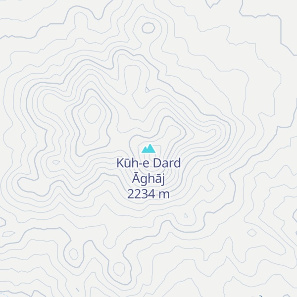 Map of Kūh-e Dard Āghāj