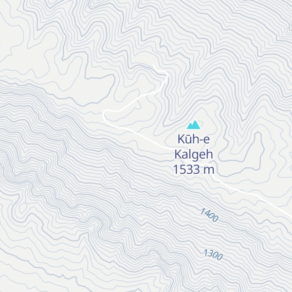 Map of Kūh-e Rāvandī