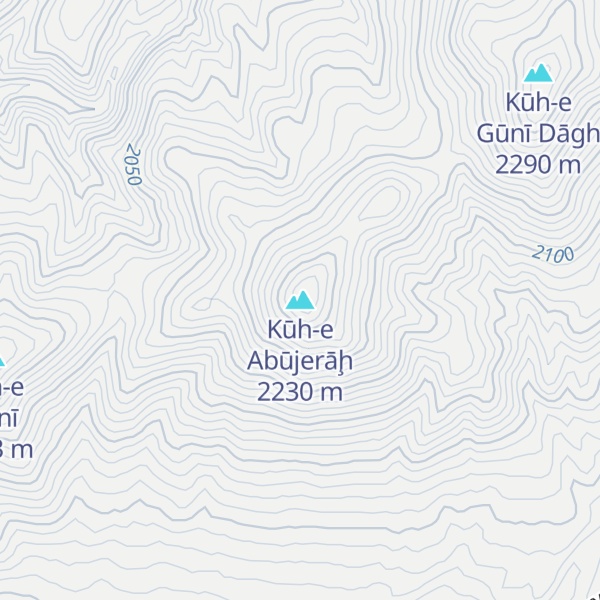 Map of Kūh-e Abūjerāḩ