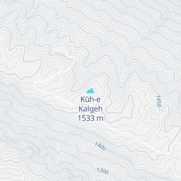 Map of Kūh-e Kalgeh