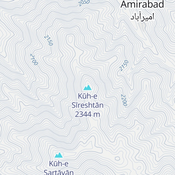 Map of Kūh-e Sīreshtān