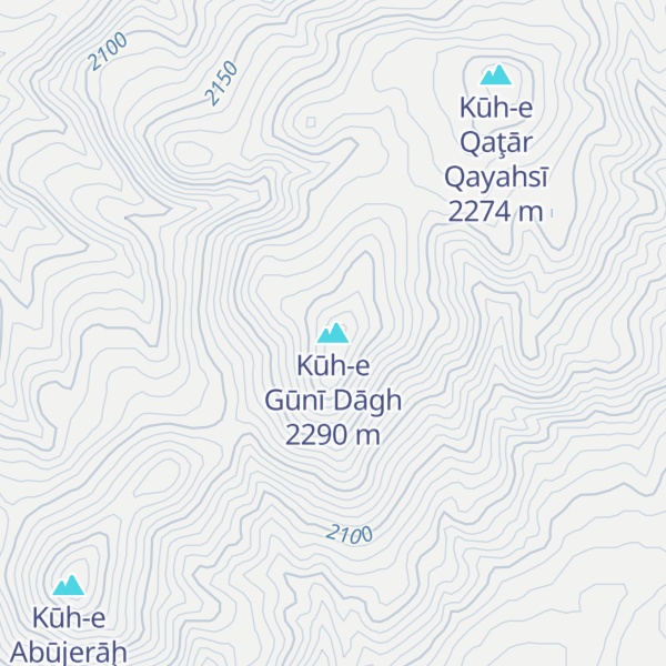 Map of Kūh-e Gūnī Dāgh
