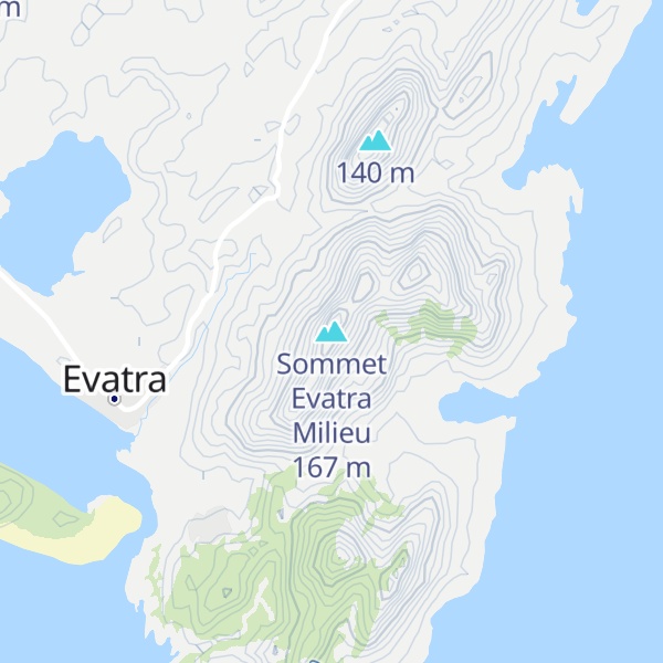 Map of Sommet Evatra Milieu