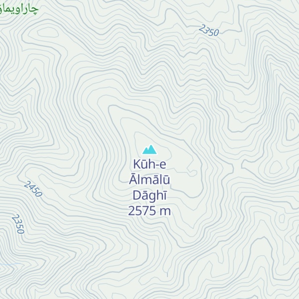 Map of Kūh-e Ālmālū Dāghī
