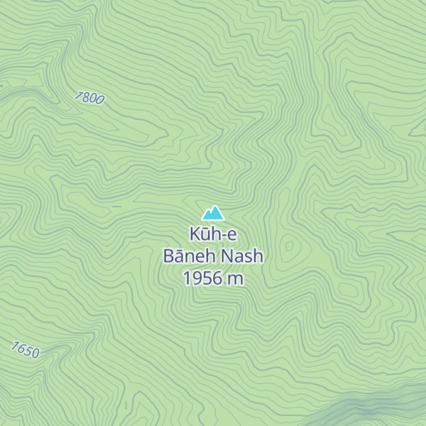 Map of Kūh-e Bāneh Nash