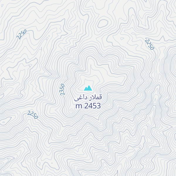 Map of قملار داغی
