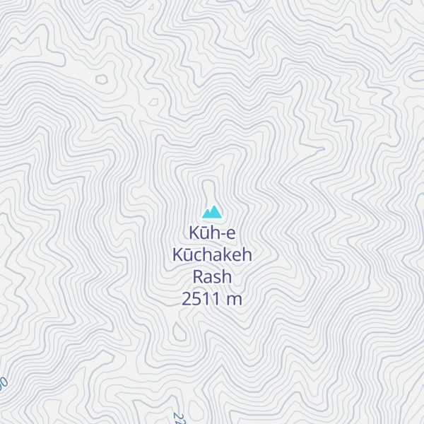 Map of Kūh-e Kūchakeh Rash