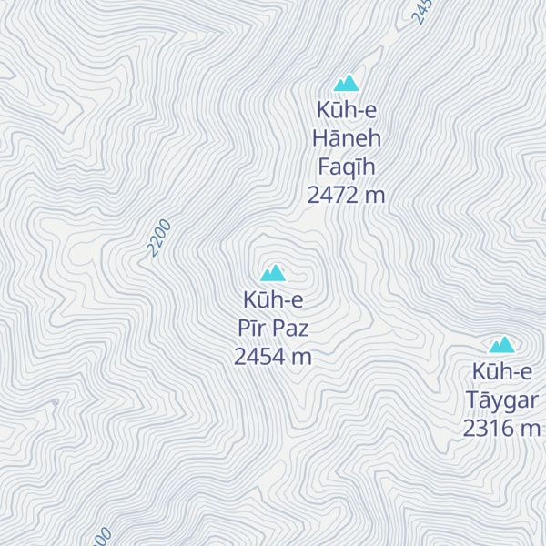Map of Kūh-e Pīr Paz