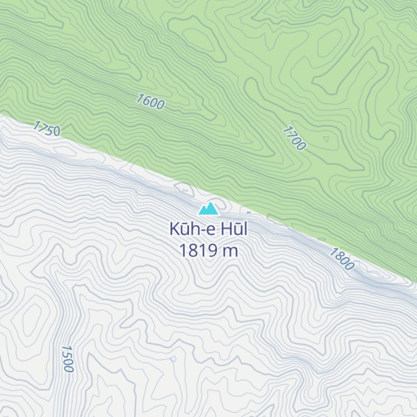 Map of Kūh-e Hūl