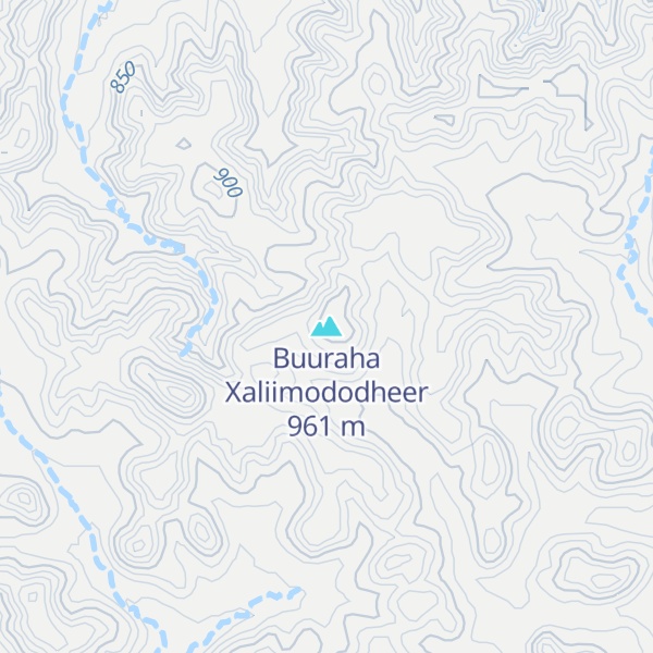 Map of Buuraha Xaliimododheer