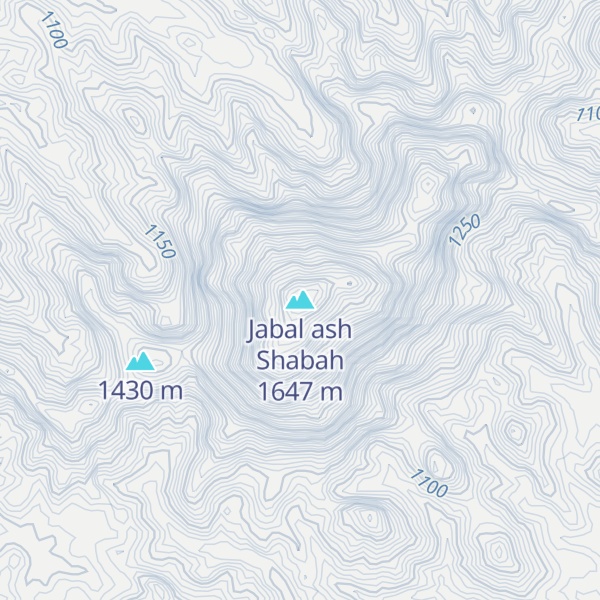 Map of Jabal ash Shabah