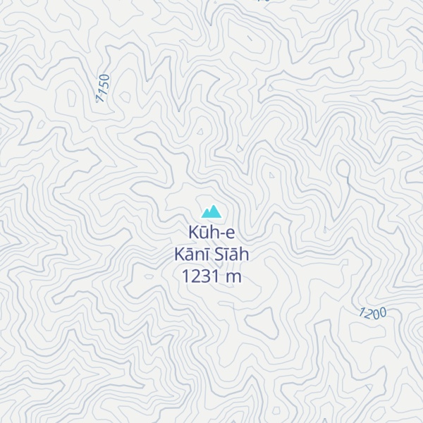 Map of Kūh-e Kānī Sīāh