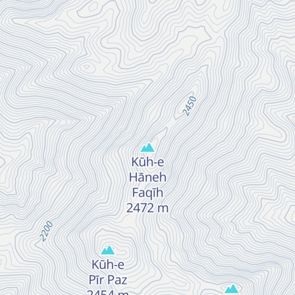 Map of Kūh-e Hāneh Faqīh