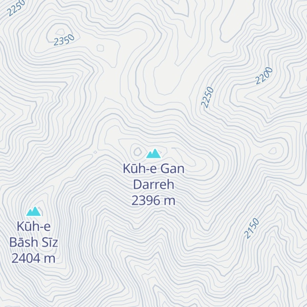 Map of Kūh-e Gan Darreh