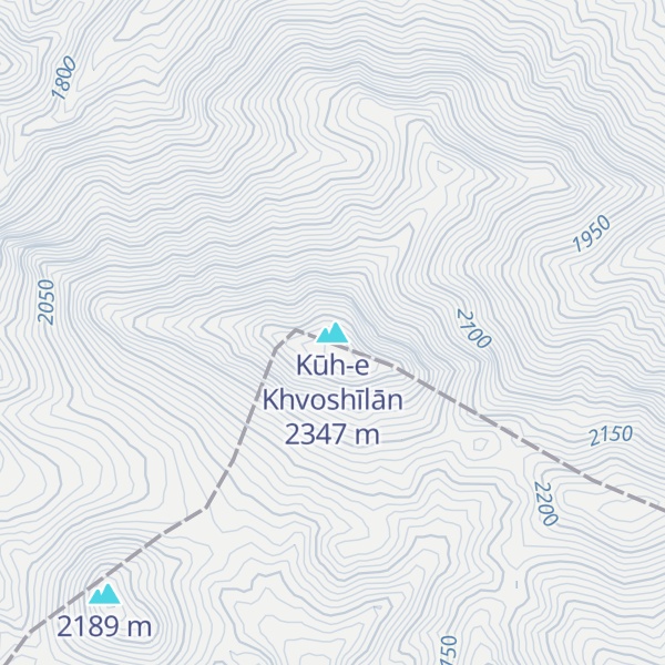 Map of Kūh-e Khvoshīlān
