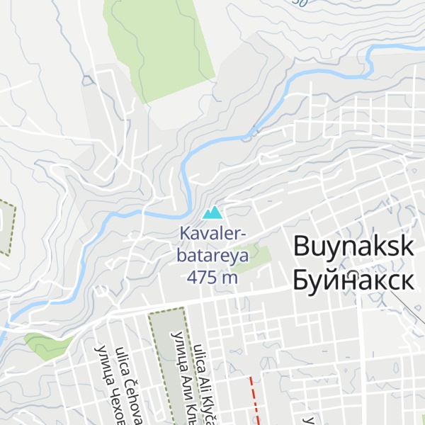 Map of Kavaler-batareya